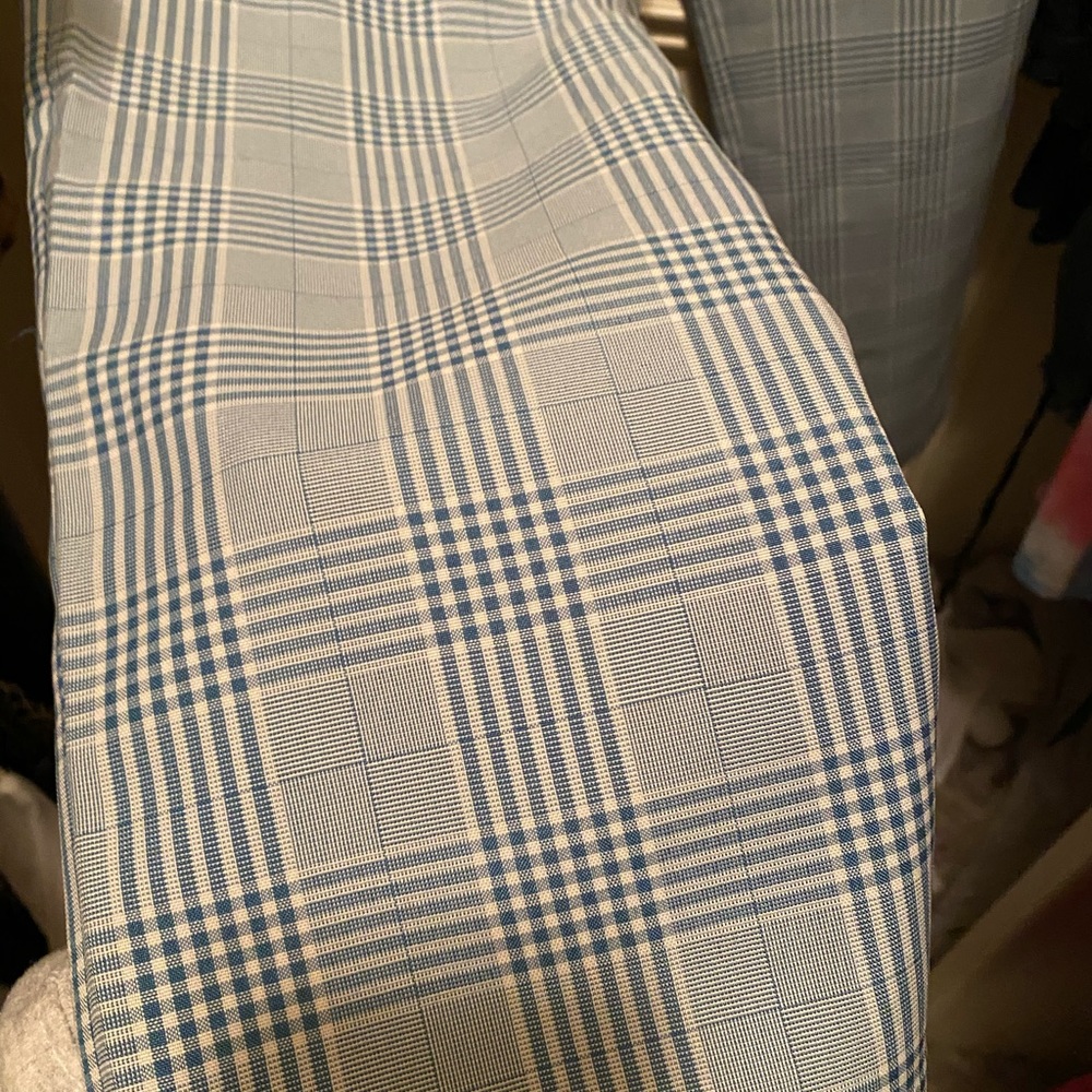 Blue plaid pants - Picture 4 of 4